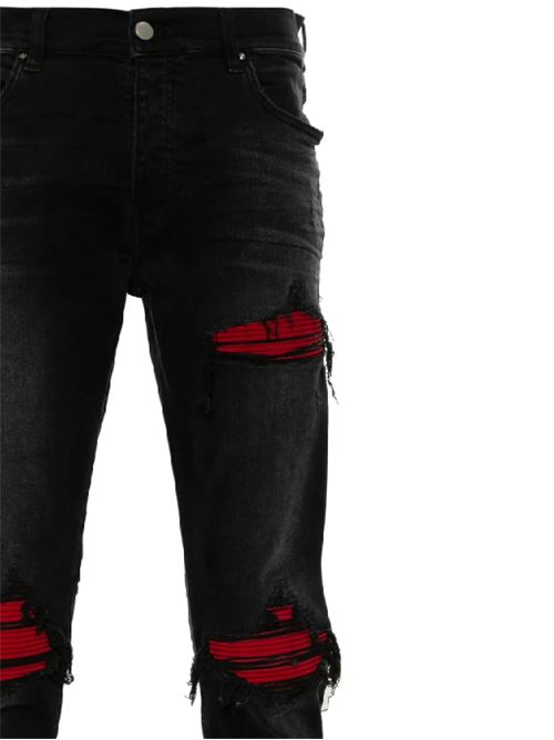 black cotton blend stretch-design denim AMIRI | AMDNSY1042VINTAGE BLACK